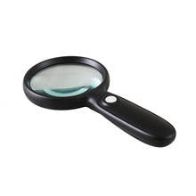 Portable Handheld Magnifying Glass with LED Light High-definition Elderly Reading Maintenance 3 Times Magnifying Glass 2024 - buy cheap
