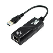Adaptador Ethernet USB 3,0 a RJ45, red Lan, 10/100/1000 Mbps, para Macbook, Tablet, PC, Win 7, 8, 10 XP 2024 - compra barato