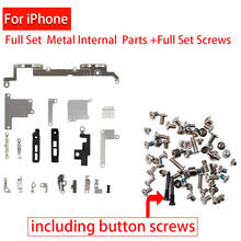 Full set Inner Accessories For iPhone 6 6s 6P 7P 8P  x xs max pro 11 pro Metal Parts Holder Bracket Shield Plate + Full screws 2024 - buy cheap