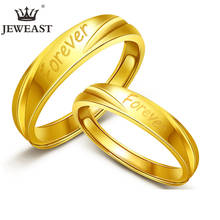 Anillo de oro puro de 24K RN AU 999, anillos de oro sólido con letras "Nice Forever", joyería clásica de moda de lujo, nuevo 2020 2024 - compra barato