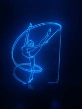 Exercise with Ribbons Sport 3D Lamp Lovely Gift for Baby for Birthday Decor Nightlight Usb Led Night Light Lamp Touch Sensor 2024 - buy cheap