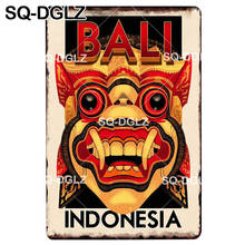 [SQ-DGLZ] BALI City Plaque Metal Sign Vintage Tin Sign Home Decor Bar Wall Sticker Pub Cafe Decoration Painting Poster 2024 - buy cheap