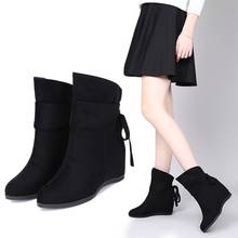 Botas de inverno botas de neve sapatos femininos botas de tornozelo grosso aumentado 2019 inverno novo quente confortável botas casuais 2024 - compre barato