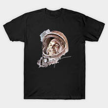 USSR CCCP Astronaut Yuri Gagarin Men's T Shirt Soviet Union Space Tribute T-Shirt 2024 - buy cheap