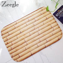 Zeegle-alfombrilla de franela para puerta, alfombra antideslizante para cocina, exterior, suave, para el pie, absorbente, para Baño 2024 - compra barato