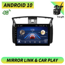 2 Din Автомобильный Радио навигатор GPS Bt плеер 9 дюймов экран для Nissan Sentra Android 10 стерео головное устройство WIFI Авторадио 2024 - купить недорого
