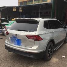 Alerón de techo trasero para Volkswagen Tiguan L, cubierta de maletero de plástico ABS, Color sin pintar, estilismo para coche, 2017 2024 - compra barato