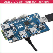 Raspberry Pi 4 Modelo B USB Hub Hat 4 puertos USB 3,2 GEN1, placa de expansión sin controlador para Raspberry Pi 400 / 3B Plus / 3B 2024 - compra barato