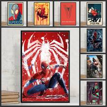 Póster de Marvel, pintura en lienzo de superhéroes de Los Vengadores, póster de película de Spiderman, Impresión de Cuadros, imagen artística de pared, decoración del hogar para habitación de niños 2024 - compra barato