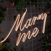 Casamento com nome personalizado, placa de luz neon em led flexível, para decoração de parede