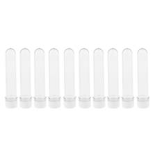 10pcs 40ml Clear PET Plastic Test Tubes with Screw Caps (25x140mm) 2024 - buy cheap