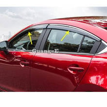 Pegatina de plástico para coche Mazda6 Mazda 6 Atenza 2017 2018 2019, cristal para ventana, Visor de viento, lluvia/protector solar, piezas de ventilación, 4 piezas 2024 - compra barato