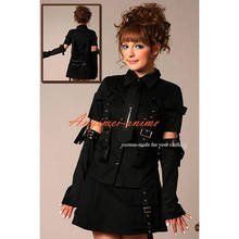 fondcosplay tripp Fashion Hiphop Gothic Lolita Punk Fashion Outfit black cotton jacket skirt Cosplay Costume Tailor-made[CK1010] 2024 - buy cheap