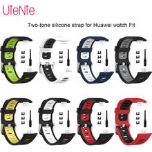 Pulsera deportiva colorida de silicona con correa para Huawei, pulsera de repuesto para reloj inteligente, compatible con Huawei 2024 - compra barato