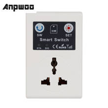 ANPWOO Professional UK/EU 220V Phone RC Remote Wireless Control Smart Switch GSM Socket Power Plug for Home Household Appliance 2024 - buy cheap