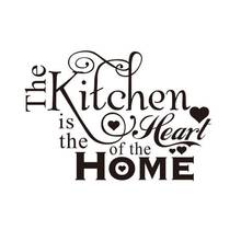 Настенные Стикеры из ПВХ для домашнего декора, настенные Стикеры для кухни, ресторана, кухня-это сердце дома, настенные наклейки, декор «сделай сам» 2024 - купить недорого