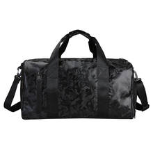 2021 Leather Men travel bag organizer Large Camouflage sports bag fitness Big Size Carry-on suitcase Hotsale Man weekend bag 2024 - buy cheap