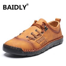Big Size Men Geuine Leather Shoes Fashion Men Loafers Casual Male Shoes Leather Moccains Men Loafer Shoes Zapatillas Hombre 2024 - buy cheap