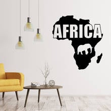 Мультфильм наклейка "Африка" съемное панно из винила плакат для детской комнаты, художественное украшение для декора стен стены DecorationsLliving комнаты 2024 - купить недорого