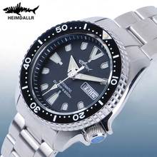 Heimdallr relógio de mergulho masculino mostrador preto safira luminosa 200m resistência à água japão nh36a movimento automático relógios mecânicos 2024 - compre barato