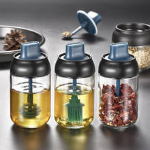 Glass Seasoning Tank Kitchen Spice Kit Bottles Pepper Spoon Seasoning Jars Oil Brush Honey Container Food Storage Container 2024 - buy cheap