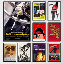 Kubrick-pintura sobre lienzo de pared de Lolita, póster de seda, G409, serie de películas clásicas, reloj brillante, naranja 2024 - compra barato