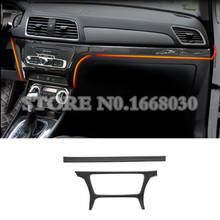 Moldura central de fibra de carbono para Audi Q3 8U, accesorios de decoración interior de coche, para Panel de consola, 2 uds., 2012-2018 2024 - compra barato