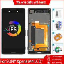 5.0" Original For SONY Xperia M4 LCD Display Touch Screen Digitizer Assembly Frame Replacement Aque Dual Display Free Tools 2024 - buy cheap
