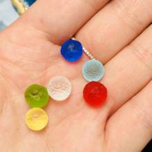 15MM!!6Pcs colored natural grindstones the Czech meteorite hit the glass beads rough stone crystal energy stone 2024 - buy cheap