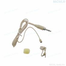 Beige Mini Tie Clip-On Lapel Microphone 3.5mm External Lock Jack Plug for Pc Wireless BeltPack 2024 - buy cheap