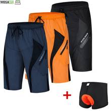 WOSAWE-pantalones cortos con almohadilla de Gel para ciclismo, Shorts de secado rápido, para senderismo, con bolsillos y cremallera, resistentes al agua 2024 - compra barato