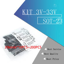 20kinds*10PCS=200PCS Zener diode in SOT23 package Samples ki   KIT 3V-33V 2024 - buy cheap