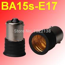 Ba15s para e17 adaptador de soquete de lâmpada led, 100 peças, base de lâmpada de halogênio