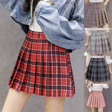 Faldas plisadas de cintura alta para mujer, Plisada de estilo pijo minifalda, ropa de estética Harajuku 2024 - compra barato