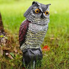 Bird Repeller 1pcs Realistic Fake Falcon Owl Hawk Hunting Decoy Pest Deterrent Scarer Repeller Bird Scare Garden Yard Move Decor 2024 - buy cheap