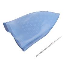 Reusable Salon Highlighting Dye Hair Coloring Frosting Cap with Metal Hook Blue 2024 - buy cheap