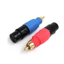Hi-end 4x Neutrik XLR Plug to RCA plug XLR Male And Female Pair RCA male Balanced Audio Converter 2024 - buy cheap