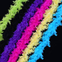 Plumas 2yard Decorative Marabou Feathers Strip Colored Fluffy Turkey Plume Boas Plumes Boa Festival Party Feather Trim DIY Craft 2024 - buy cheap