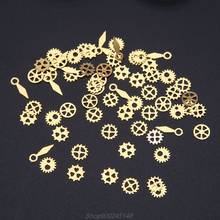 60Pcs/120Pcs/240Pcs Resin Jewelry Fillings Mixed Steampunk Cogs Gears Clock Hand Charm UV Frame Gear DIY Tools Jy15 20 Dropship 2024 - buy cheap