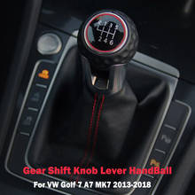 For VW Golf 7 A7 MK7 For GTI GTD 2013 2014 2015 2016 2017 2018 Car 5 6 Speed Gear Stick Level Shift Knob Leather Gaiter Boot 2024 - buy cheap