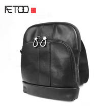 AETOO Genuine leather shoulder bag, first layer leather casual fashion messenger bag, leather men's bag 2024 - buy cheap