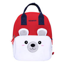 Mochilas escolares do urso polar com alça, mochilas escolares para meninos, meninas, urso branco, jardim de infância, crianças, presente de natal 2024 - compre barato