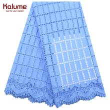 Kalume Top Sale Hollow Out African Guipure Cord Lace Fabric Embroidery Nigerian Water Soluble Cord Lace Fabric For Party F2066 2024 - buy cheap