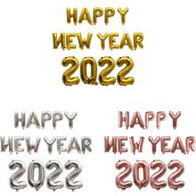 Balões de hélio para decoração, 2022 balões dourados e prateados, feliz natal, ano novo, 2021, natal, presente, bola 2024 - compre barato