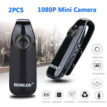 BOBLOV-minicámara corporal Full HD 1080P, videocámara de policía, grabación de vídeo Digital, microcámara gran angular, 2 uds. 2024 - compra barato