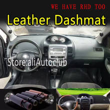 Leather Dashmat Dashboard Cover Dash Mats Carpet Custom Car Styling Accessories For Toyota VIos 2002 2003 2004 2005 2006 2007 2024 - buy cheap