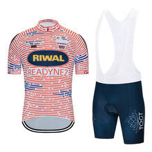 RIWAL-ropa de Ciclismo de manga corta para hombre, conjunto de Jersey y Culotte de Gel con pechera, para verano, novedad de 2020 2024 - compra barato