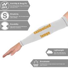 NOISYDESIGNS-Mangas de brazo personalizadas para hombre y mujer, protección solar para verano, ciclismo, correr, pesca, escalada, conducción, estampado, 1 par 2024 - compra barato