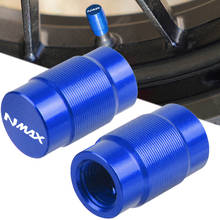 Cnc de alumínio válvula de pneu tampa do porto de ar acessórios da motocicleta para yamaha nmax n-max 125 155 2017 2018 2019 2020 2016 2015 2024 - compre barato