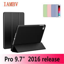 Case for iPad 9.7  inch 2016TPUTPU soft shell + Leather Smart Auto Sleep Wake Case  A1673  A1674  A1675 2024 - buy cheap